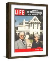 The Truman Memoirs, Former Pres. Harry Truman and Wife, September 26, 1955-Eliot Elisofon-Framed Photographic Print