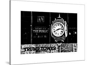 The Trump Tower Clock, Manhattan, NYC, New York, White Frame, Full Size Photography-Philippe Hugonnard-Stretched Canvas