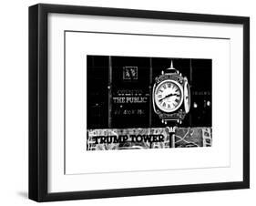 The Trump Tower Clock, Manhattan, NYC, New York, White Frame, Full Size Photography-Philippe Hugonnard-Framed Art Print