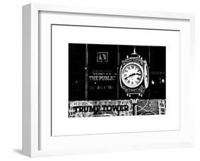 The Trump Tower Clock, Manhattan, NYC, New York, White Frame, Full Size Photography-Philippe Hugonnard-Framed Art Print