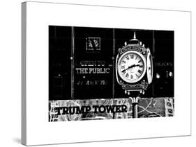 The Trump Tower Clock, Manhattan, NYC, New York, White Frame, Full Size Photography-Philippe Hugonnard-Stretched Canvas