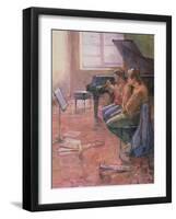 The Trumpet Lesson, 1998-Bob Brown-Framed Giclee Print