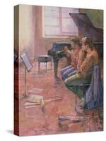 The Trumpet Lesson, 1998-Bob Brown-Stretched Canvas
