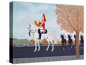 The Trumpeter Outside Buckingham Palace-Vincent Haddelsey-Stretched Canvas