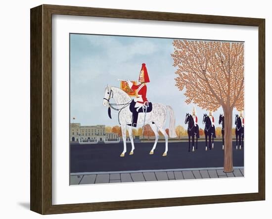 The Trumpeter Outside Buckingham Palace-Vincent Haddelsey-Framed Giclee Print