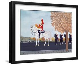 The Trumpeter Outside Buckingham Palace-Vincent Haddelsey-Framed Giclee Print