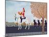 The Trumpeter Outside Buckingham Palace-Vincent Haddelsey-Mounted Giclee Print