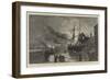 The Truro Volunteer Fire Brigade at a Fire on the Quay Side-null-Framed Giclee Print