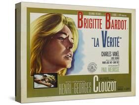 The Truth, 1960 "La Verite" Directed by Henri-georges Clouzot-null-Stretched Canvas