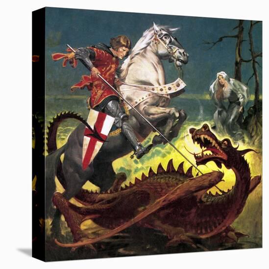 The Truth Behind the Legend: St George -- the Soldier Who Became a Saint-English School-Stretched Canvas