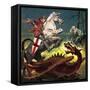 The Truth Behind the Legend: St George -- the Soldier Who Became a Saint-English School-Framed Stretched Canvas