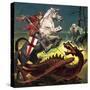 The Truth Behind the Legend: St George -- the Soldier Who Became a Saint-English School-Stretched Canvas