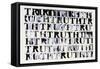 The Truth in Black and White, 2015,-Nancy Moniz Charalambous-Framed Stretched Canvas