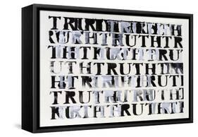 The Truth in Black and White, 2015,-Nancy Moniz Charalambous-Framed Stretched Canvas