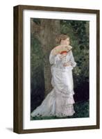 The Trysting Place, 1875-Winslow Homer-Framed Giclee Print