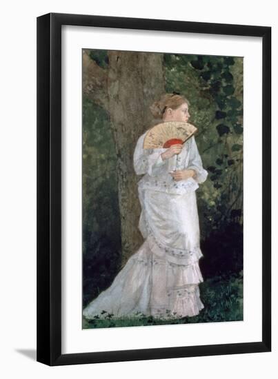 The Trysting Place, 1875-Winslow Homer-Framed Premium Giclee Print