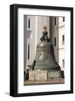 The Tsar Bell at the Cathedral Square on the grounds of the Moscow Kremlin, Moscow, Russia-null-Framed Art Print