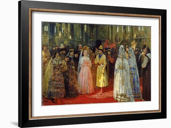 The Tsar Choosing a Bride, c.1886-Ilya Efimovich Repin-Framed Giclee Print