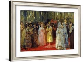 The Tsar Choosing a Bride, c.1886-Ilya Efimovich Repin-Framed Giclee Print