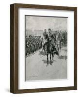 The Tsar Reviewing His Troops-Frederic De Haenen-Framed Giclee Print