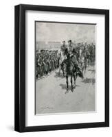 The Tsar Reviewing His Troops-Frederic De Haenen-Framed Giclee Print