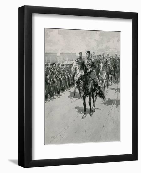 The Tsar Reviewing His Troops-Frederic De Haenen-Framed Giclee Print