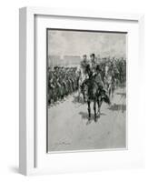 The Tsar Reviewing His Troops-Frederic De Haenen-Framed Giclee Print