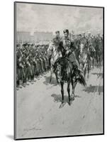 The Tsar Reviewing His Troops-Frederic De Haenen-Mounted Giclee Print