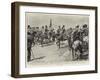 The Tsar Watching the March Past of His Bodyguard (2nd Cossack Guards) at the Spring Review on the-Frederic De Haenen-Framed Giclee Print