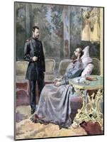 The Tsarevich Nicholas and His Father Tsar Alexander III of Russia, 1894-F Meaulle-Mounted Giclee Print