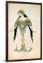 The Tsarevna, Costume Design for the Ballets Russes Production of Stravinsky's the Firebird, 1910-Leon Bakst-Framed Giclee Print