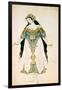 The Tsarevna, Costume Design for the Ballets Russes Production of Stravinsky's the Firebird, 1910-Leon Bakst-Framed Giclee Print