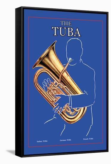 The Tuba-null-Framed Stretched Canvas