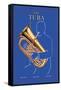 The Tuba-null-Framed Stretched Canvas