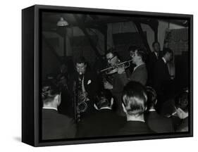 The Tubby Hayes Sextet Playing at a Modern Jazz Night at the Civic Restaurant, Bristol, 1955-Denis Williams-Framed Stretched Canvas