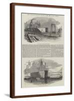 The Tubular Railway Bridge over the River Conway-null-Framed Giclee Print