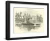 The Tug-Boat Donaldson Moving Up the Cape Fear, March 1865-null-Framed Giclee Print