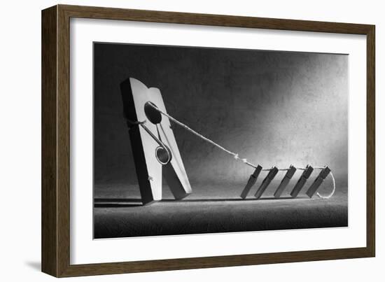 The Tug-Of-War-Victoria Ivanova-Framed Photographic Print