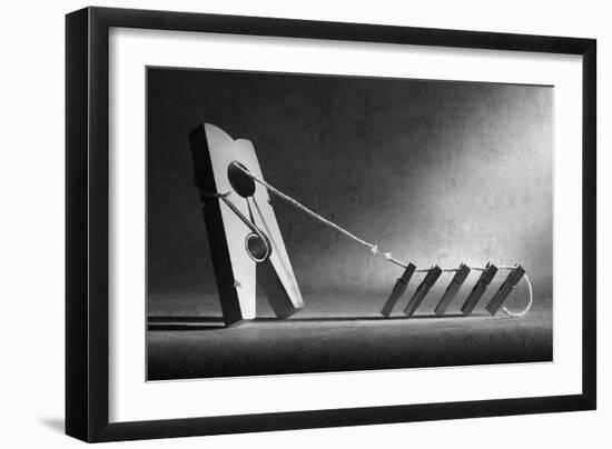 The Tug-Of-War-Victoria Ivanova-Framed Premium Photographic Print