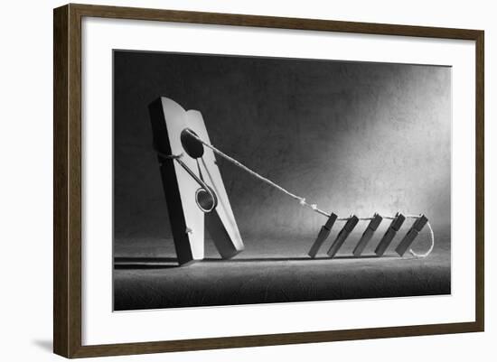 The Tug-Of-War-Victoria Ivanova-Framed Photographic Print