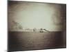 The Tugboat, Black and White Image Showing a Small Boat with Three Masts on the Water-Gustave Le Gray-Mounted Giclee Print