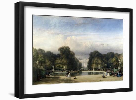 The Tuileries Gardens, 1858-William Wyld-Framed Giclee Print