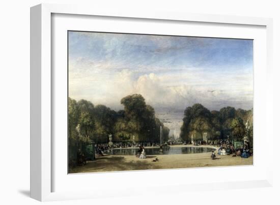 The Tuileries Gardens, 1858-William Wyld-Framed Giclee Print