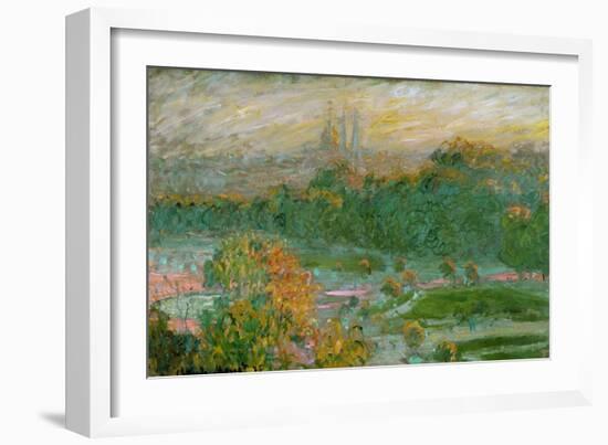 The Tuileries Gardens, 1875-Claude Monet-Framed Giclee Print