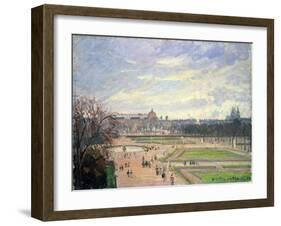 The Tuileries Gardens, 1900-Camille Pissarro-Framed Giclee Print