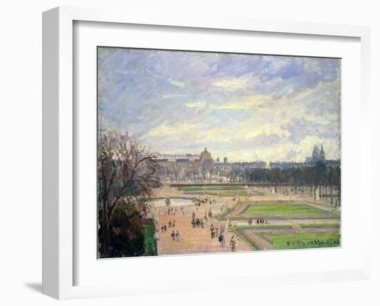 The Tuileries Gardens, 1900-Camille Pissarro-Framed Giclee Print