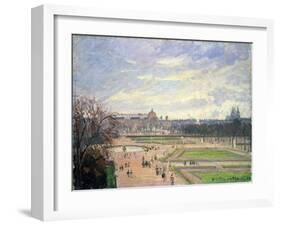 The Tuileries Gardens, 1900-Camille Pissarro-Framed Giclee Print
