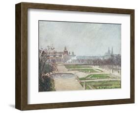 The Tuileries Gardens and the Louvre-Camille Pissarro-Framed Giclee Print