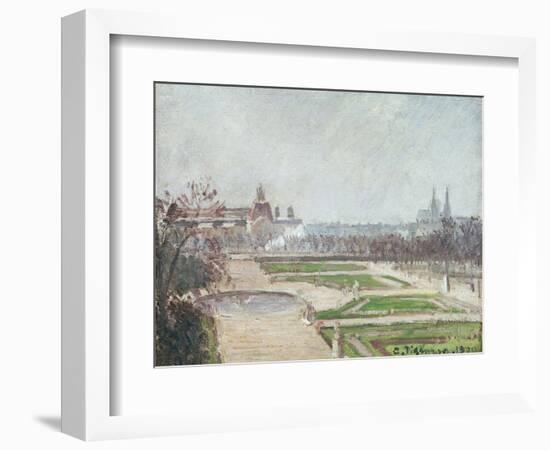 The Tuileries Gardens and the Louvre-Camille Pissarro-Framed Giclee Print