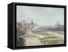 The Tuileries Gardens and the Louvre-Camille Pissarro-Framed Stretched Canvas